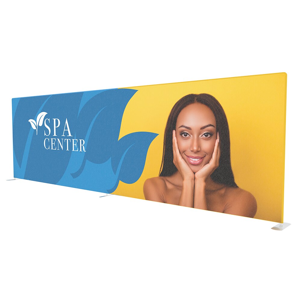 EZ Tube 25ft Straight — Single Sided Graphic Package with Black Back Fabric
